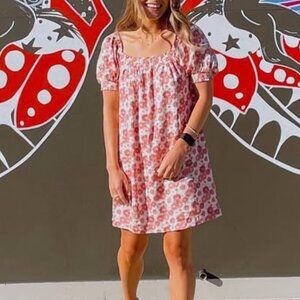 Volcom Pink Floral Dress (Size XS)